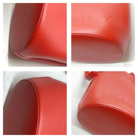 Burberry Red Leather  Shoulder Bag mon625-101025 - Picture 6 of 16